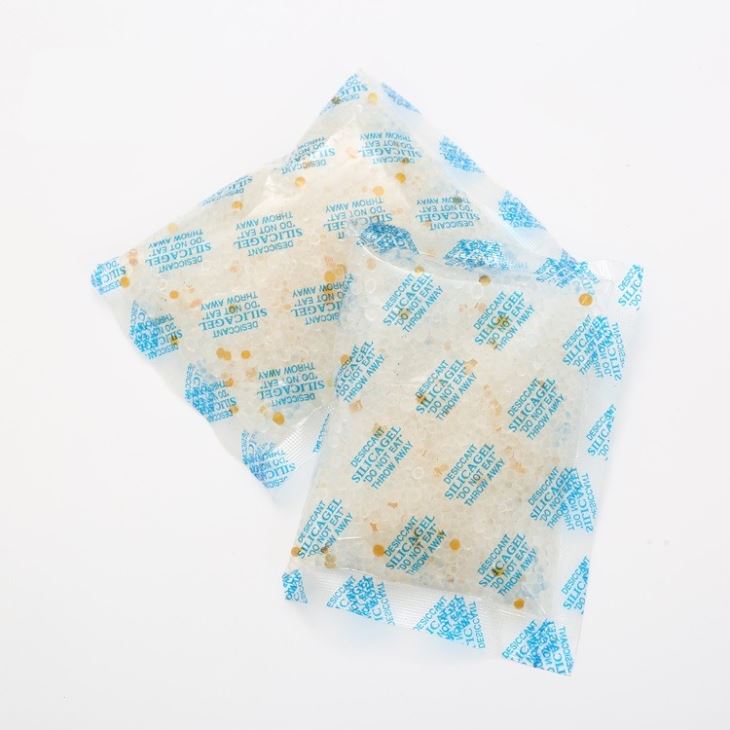 white and orange silica gel